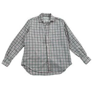 Frank & Eileen Pink‎ Gray Plaid Eileen Button Up Long Sleeve Shirt SZ XS